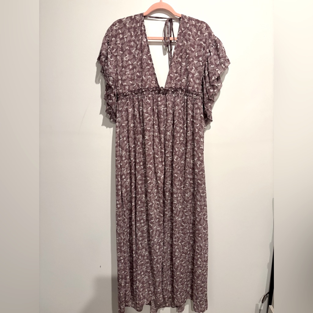 She & Sky Long Purple Beach Dress